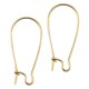 DQ metal kidney earwire 25mm Gold